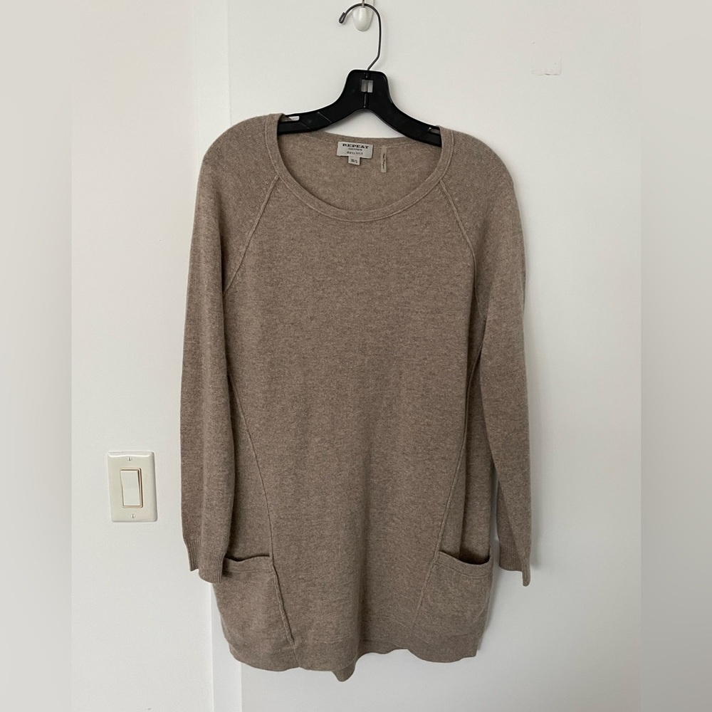 NEW Repeat cashmere sweater dress top 100% cashmere